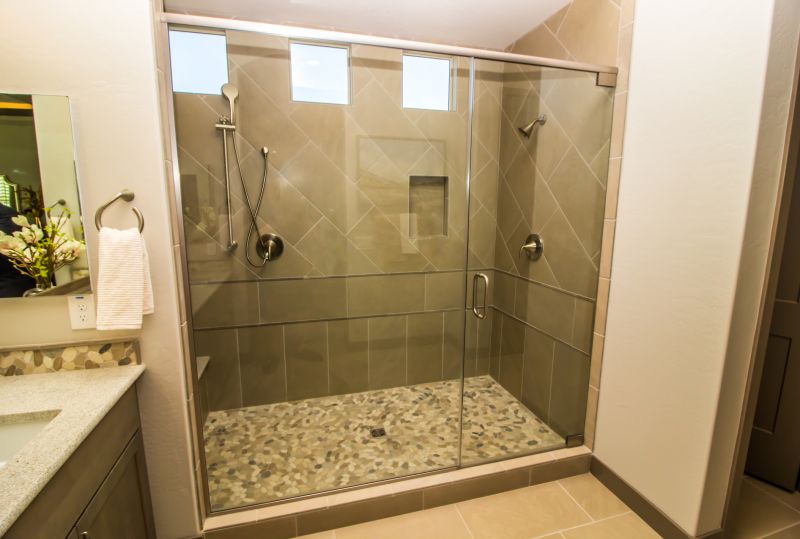 Contemporary Shower with Glass Enclosure
